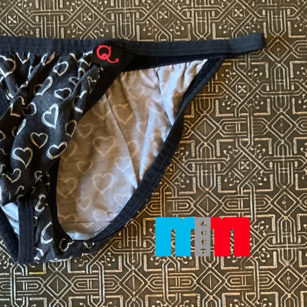 SKIMPY HEART ON STRING TANGA (SMALL)